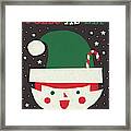 Jolly Holiday Elf Framed Print