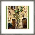 Joy To The World With Corner Of Assisi Framed Print