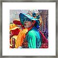 Julia At The Parade Framed Print