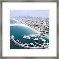 Jumeirah Beach Hotel And Burj Al Arab Framed Print