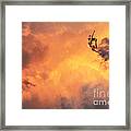'jump Into The Fire' Framed Print