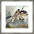 Jumping Horse Framed Print