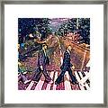 Just Crossing The Street Framed Print