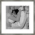 Just Married The Kiss Framed Print