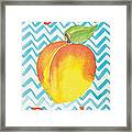 Just Peachy Painting Framed Print
