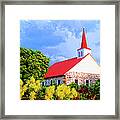 Kahikolu Congregational, Church Framed Print