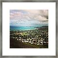 Kailua Town #kailua #oahu #hawaii Framed Print