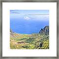 Kalalau Valley Panorama Kauai Hawaii Framed Print