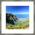 Kalalau Valley Panorama, Kauai Framed Print