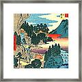 Kannon Temple Tajima Province 1854 Framed Print