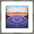 Kansas River Face Framed Print