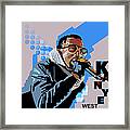 Kanye West Portrait Framed Print