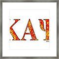 Kappa Alpha Psi - White Framed Print