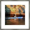 Kayak Rower Framed Print