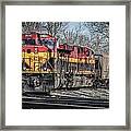 Kcs Coal Train At Madisonville Ky Framed Print