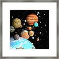 Kepler Mission's Exoplanets Framed Print