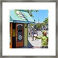 Key Lime Pie Man In Key West Framed Print