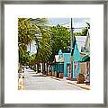 Key West Back Street Framed Print