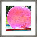Kid In Bubble Ball 2 Framed Print