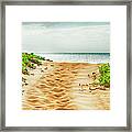 Kihei Maui Beach Path Framed Print