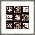 Kitty Cat Tic Tac Toe Framed Print