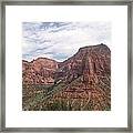 Kolob Canyon Zion National Park Utah Framed Print