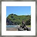 Kona Coast Rock Stack Framed Print