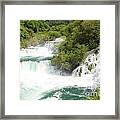 Krka Waterfalls Croatia Framed Print