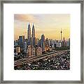 Kuala Lumpur Skyscrapers Framed Print