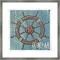 La Mer Compas Framed Print