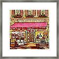 La Patisserie De Nancy French Pastry Boulangerie Paris Style Sidewalk Cafe Paintings Cityscene Art C Framed Print