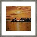 Lac La Biche  Sunset Framed Print