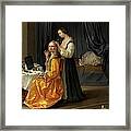 Lady At Her Toilet Framed Print Lady At Her Toilet Framed Print