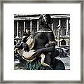 Lady Fountain Painting Framed Print