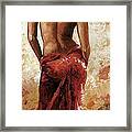 Lady In Red 27 Soft Color Framed Print