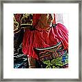 Lady In Red Framed Print