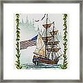 Lady Washington And Holly Framed Print