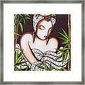 Lady With Fruit Framed Print