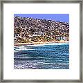 Laguna Beach Coast Panoramic Framed Print