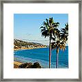 Laguna Beach Sunset Glow Framed Print