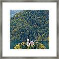 Lake Bled Island - Autumn Framed Print