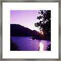 Lake Chabot On A Summer Eve Framed Print
