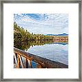 Lake Chocorua And Mount Chocorua From Bridge Framed Print