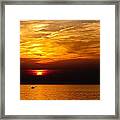 Lake Erie Sunset Framed Print