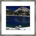 Lake Helen At Mt Lassen Triptych Framed Print