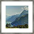 Lake Lucerne And The Alps In Switzerland Framed Print