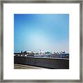 Lake Michigan And Navy Pier Framed Print