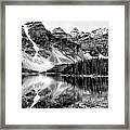Lake Moraine Reflection Framed Print