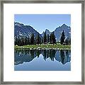 Lake Solitude In Grand Teton National Park Framed Print