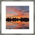 Lake Sunset Framed Print